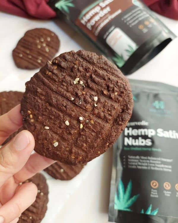 Healthy Hemp Chocolate Cookies recipe