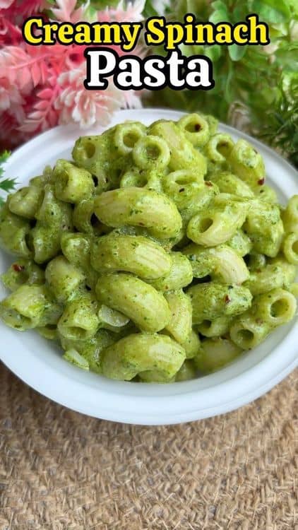 Creamy Spinach Pasta recipe