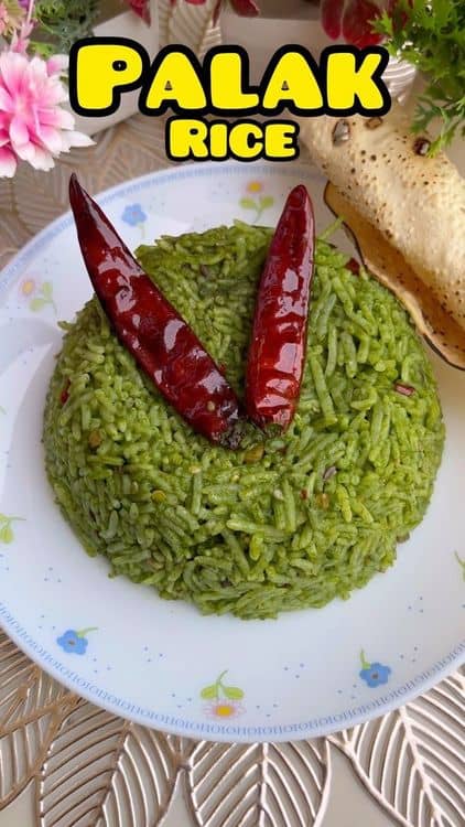 Tasty Palak Rice recipe