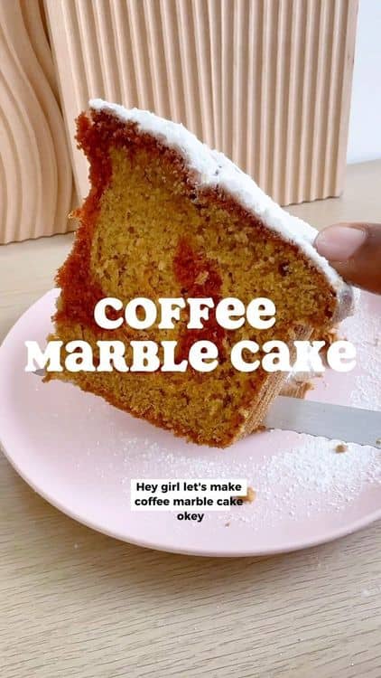 Coffee Marble Cake recipe