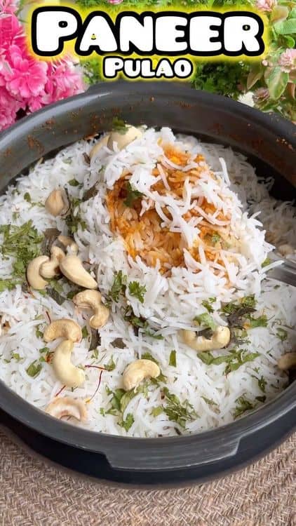 Delicious Paneer Pulao recipe