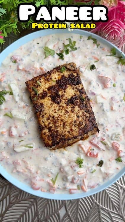 Paneer Protein Salad recipe