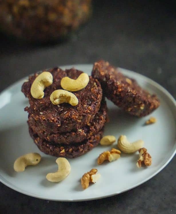 No-Bake Cashew & Walnut Brownies recipe
