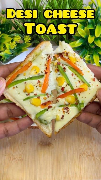 Desi-Style Cheese Toast recipe