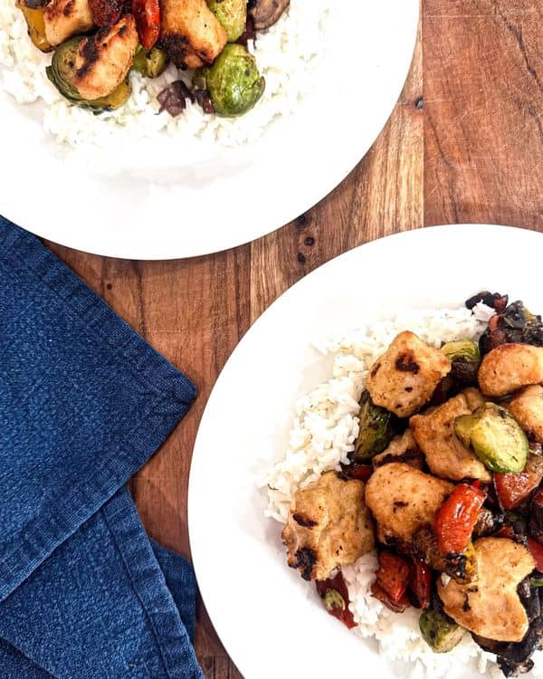 Quick Chicken and Roasted Veggie Dinner recipe