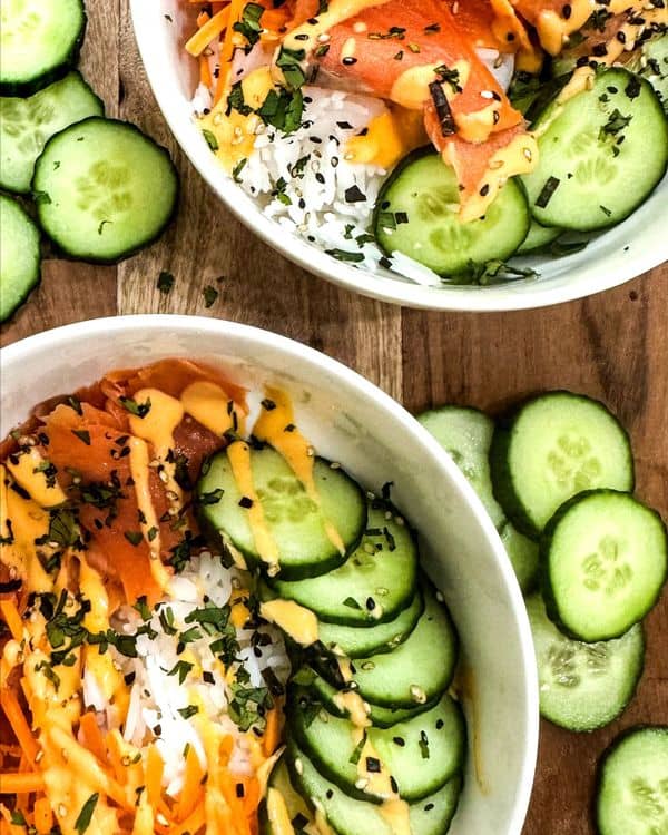 5 Minute Sushi Roll in a Bowl recipe