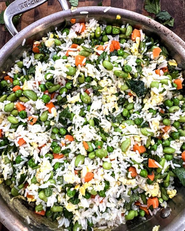 Microwave Vegetable and Egg Stir-Fry recipe