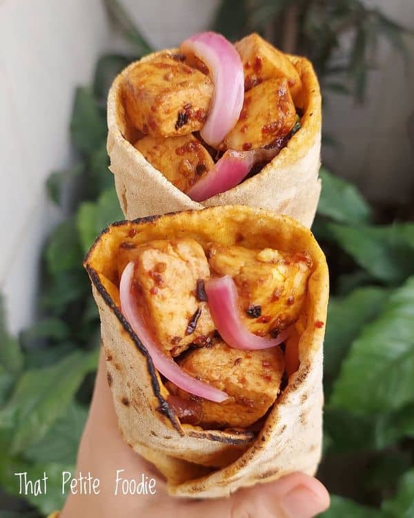 Paneer Kathi Roll recipe