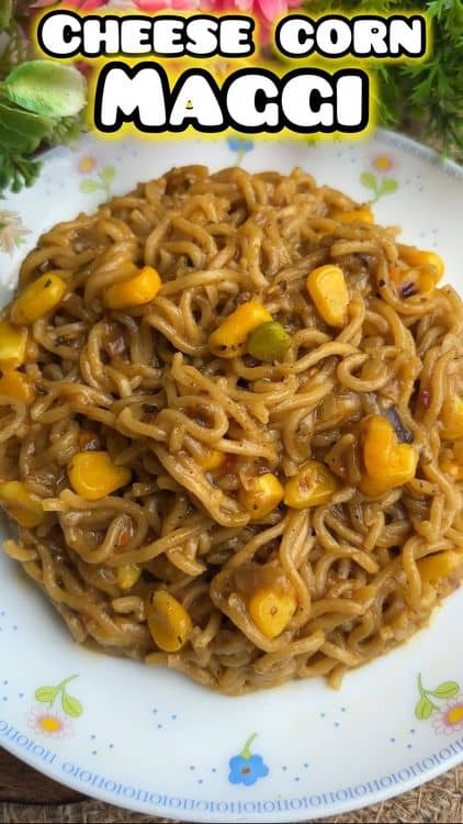 Cheese Corn Maggi recipe