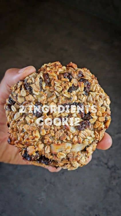 2-Ingredient Healthy Soft Cookie recipe