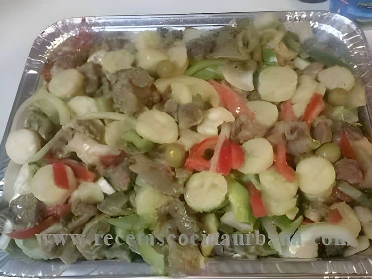 Guineos en Escabeche with Chicken Gizzards recipe