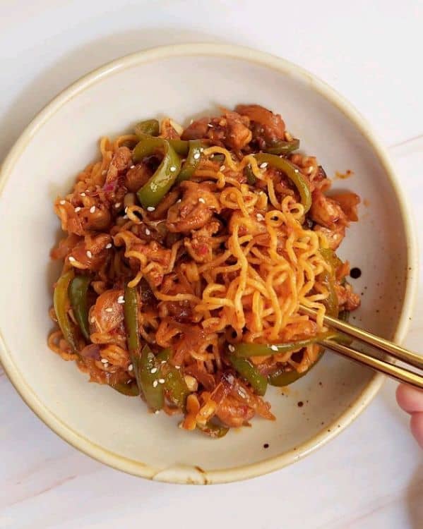 Bite of Maggie Noodles with Chicken recipe