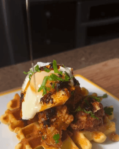 Fried Chicken and Cornbread Waffles recipe