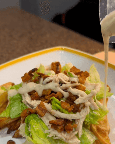 Chicken Bacon Ranch Caesar Salad recipe
