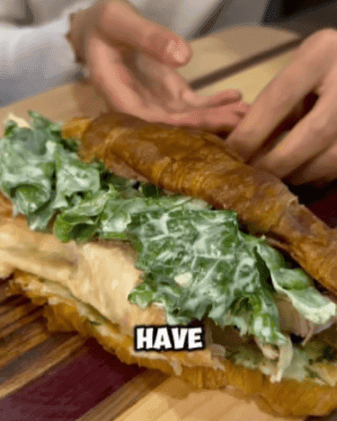 Chicken Caesar Salad Croissants recipe