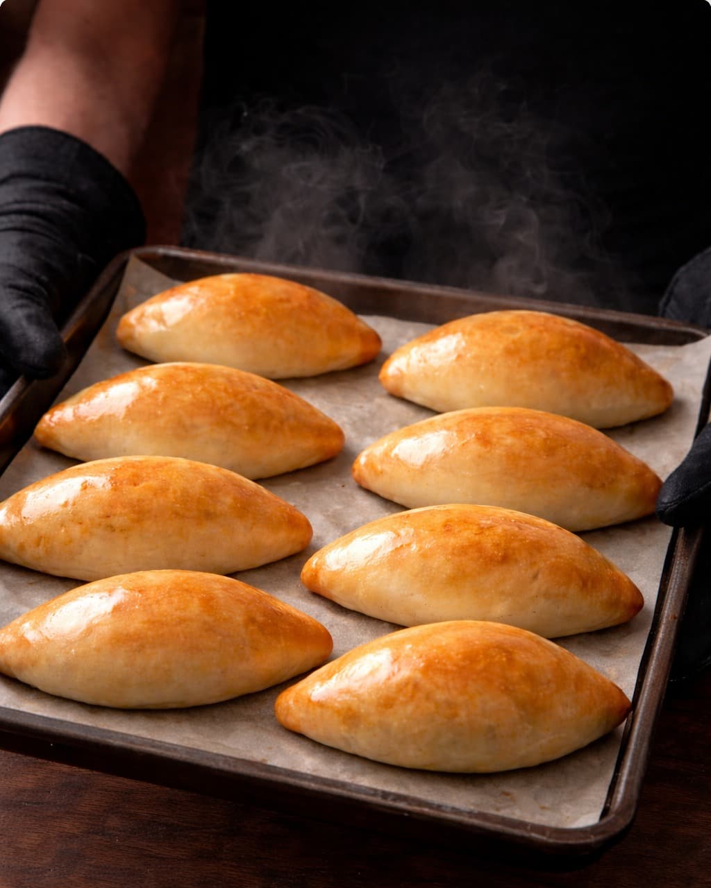 Hand Pies with Cabbage and Eggs recipe