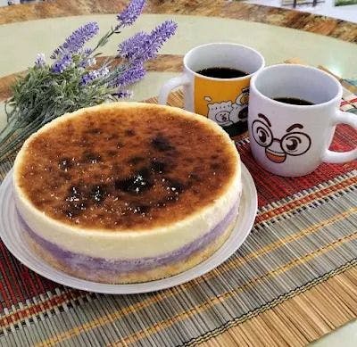 Taro burnt cheesecake recipe