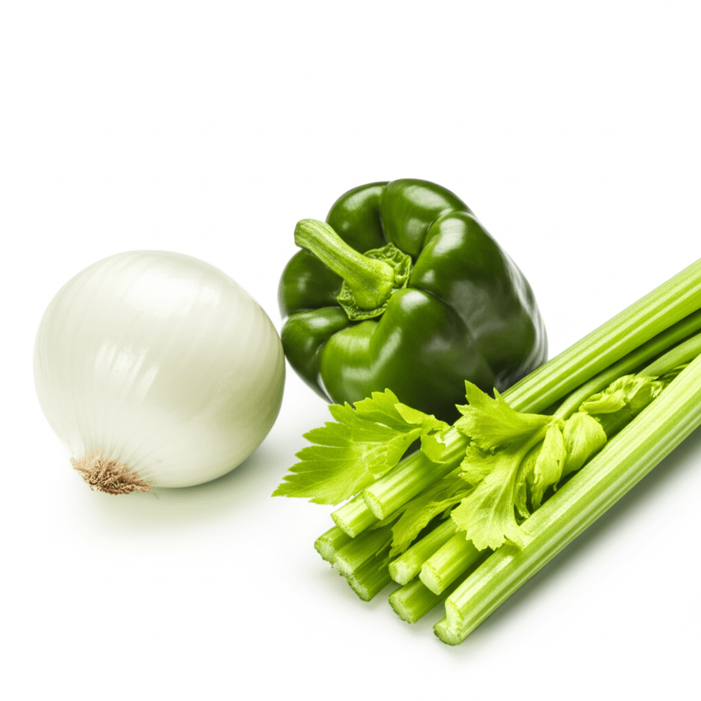 holy trinity (onion, bell pepper, celery)