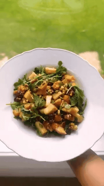 Roasted Butternut Squash and Apple Salad recipe