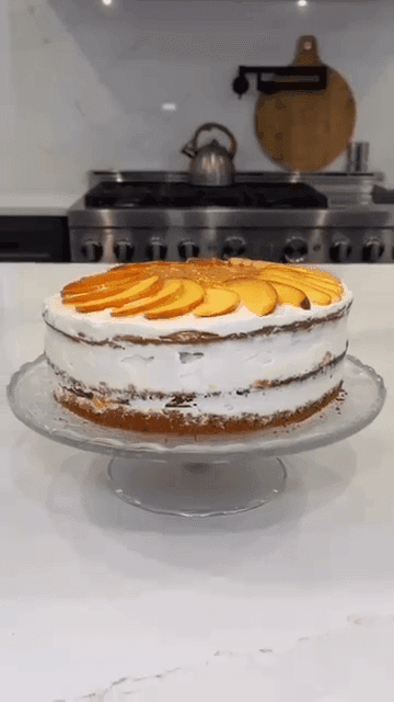 Peaches and Cream Cake recipe