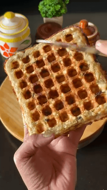 Vrat Waffle Without Oil recipe