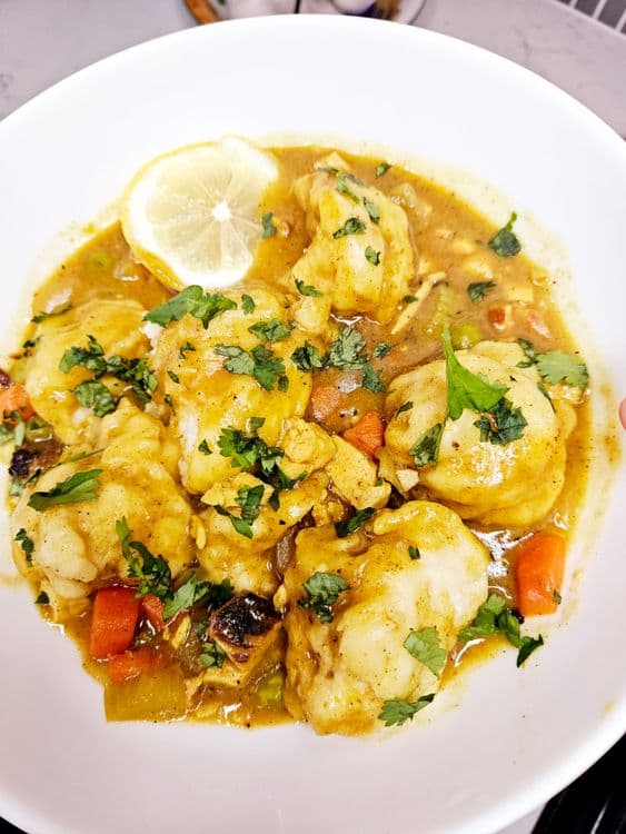 Curried Chicken & Biscuits recipe