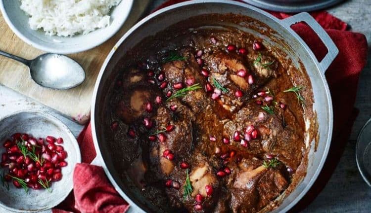 Fesenjoon Persian Pomegranate Walnut Chicken recipe