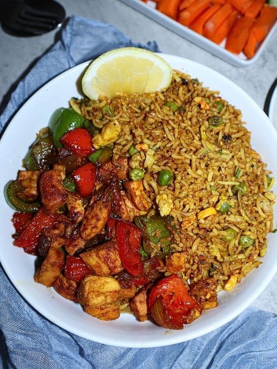 Masala Egg Fried Rice recipe