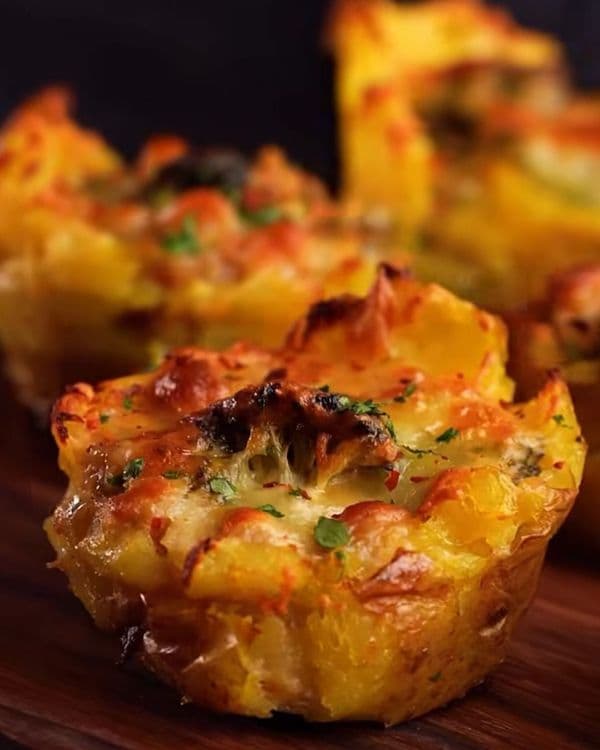 Broccoli and Cheese Potato Muffins recipe
