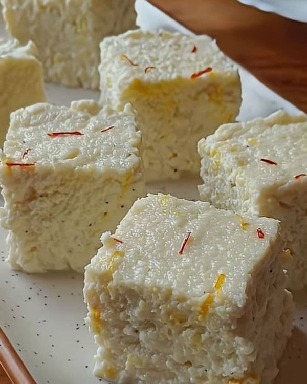Creamy Saffron Sandesh Recipe recipe