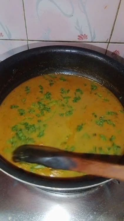 Katachi Amti | Spiced Chana Dal Stock Curry recipe