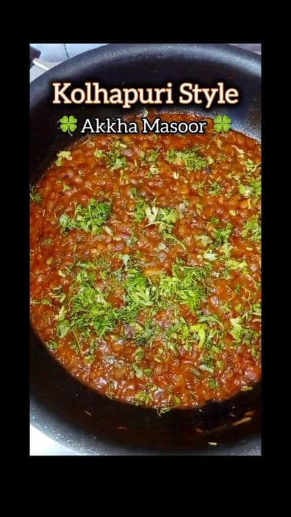 One-Pot Kolhapuri Akkha Masoor recipe