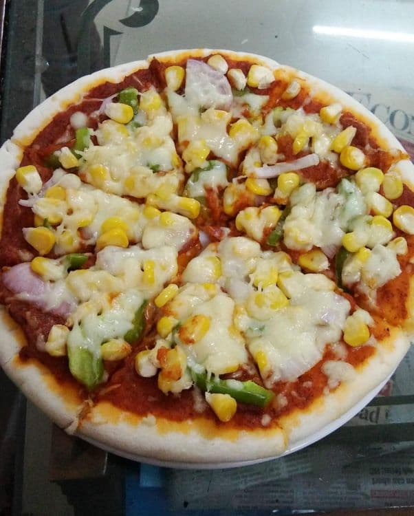 Cheese Corn Pizza 🍕 recipe