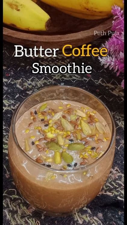 Navratri Upwas - Butter Coffee Smoothie recipe