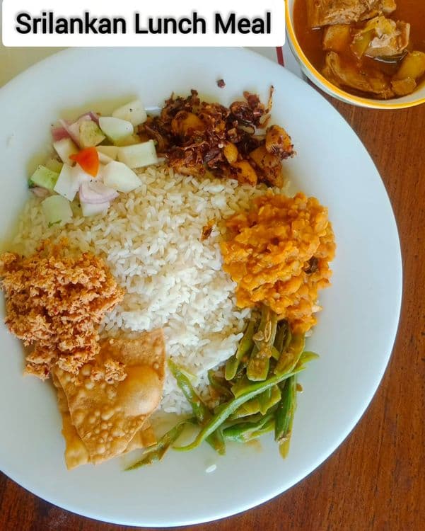 Home cooked Sri Lankan Meal  recipe