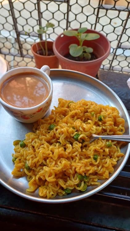 4 pm Tea Time Maggi ❤️ recipe
