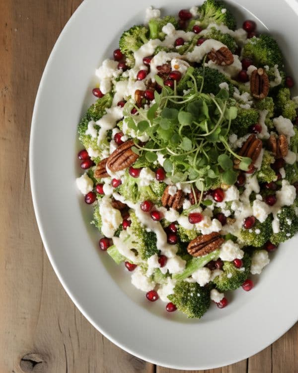 Crunchy Broccoli & Pomegranate Salad recipe