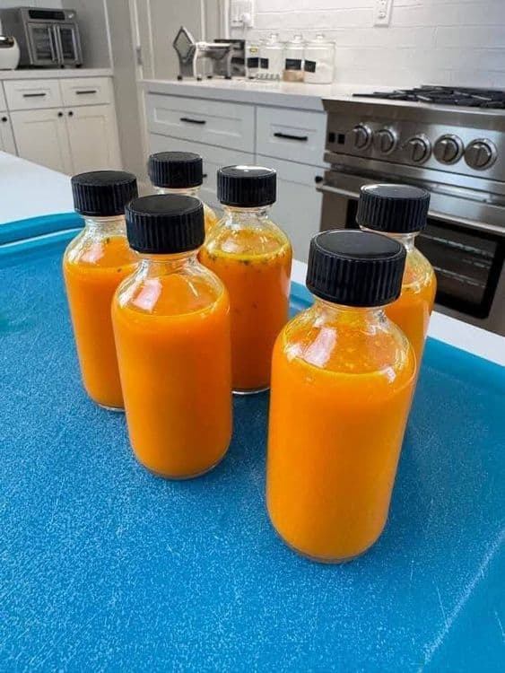 Turmeric Ginger Orange Juice recipe