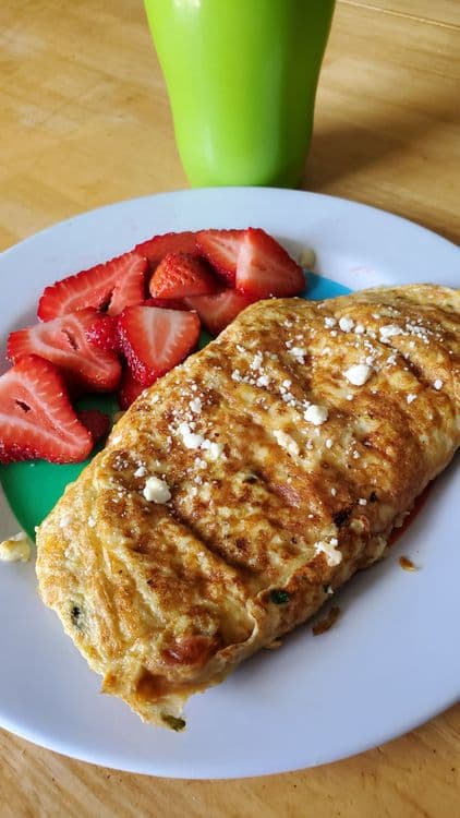 Turkey Spinache Omelette  recipe