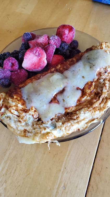 Yam Packed Protein Omelet recipe