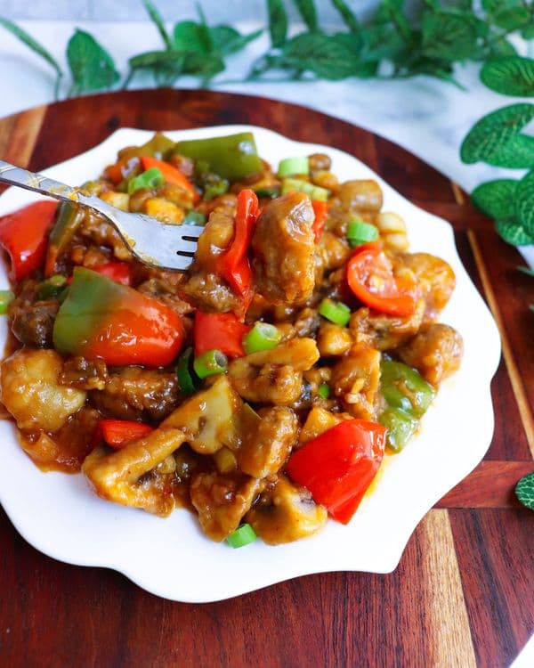 Mushroom Chilli  recipe