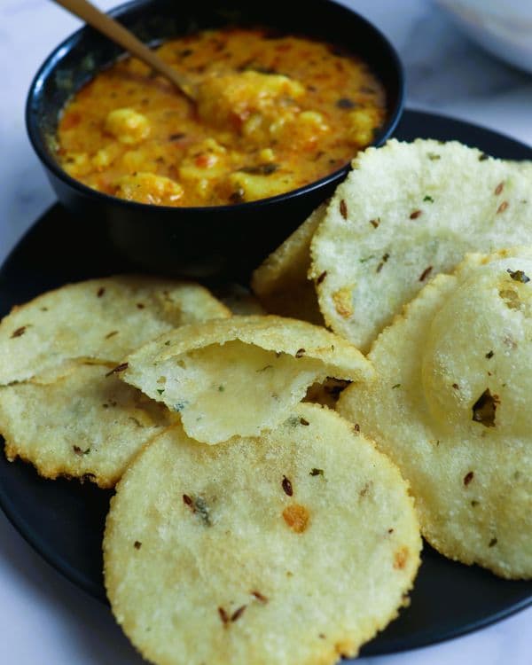 Aloo Sabzi with Sabudana Poori (Perfect Vrat Meal)  recipe
