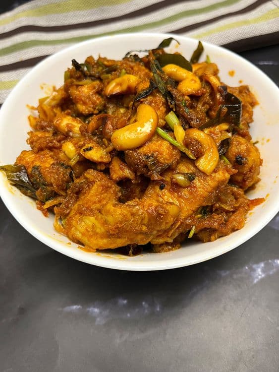 Spicy Garlic Chicken Fry – South Indian Style (With Boneless Chicken) recipe