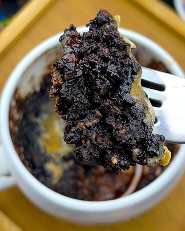 Oat Brownie for One – Fudgy Microwave Mug Cake in Minutes recipe