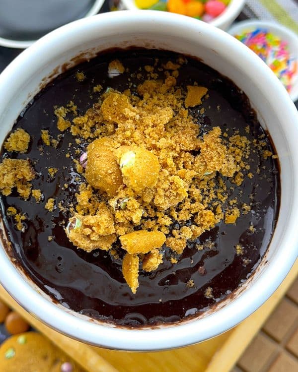 Bear Paw Cookie Mug Cake (with Rainbow Candy)| Eggless Cookie Mug Cake Recipe recipe