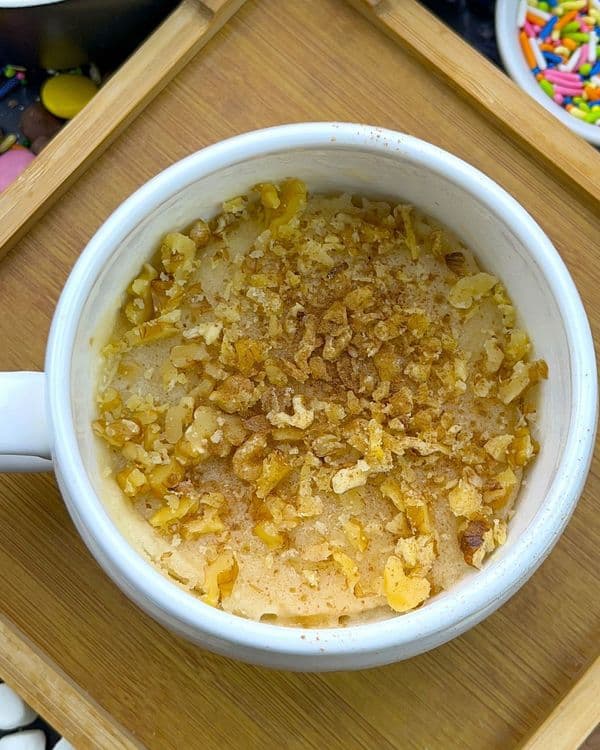 Fluffy Eggless Honey Mug Cake recipe