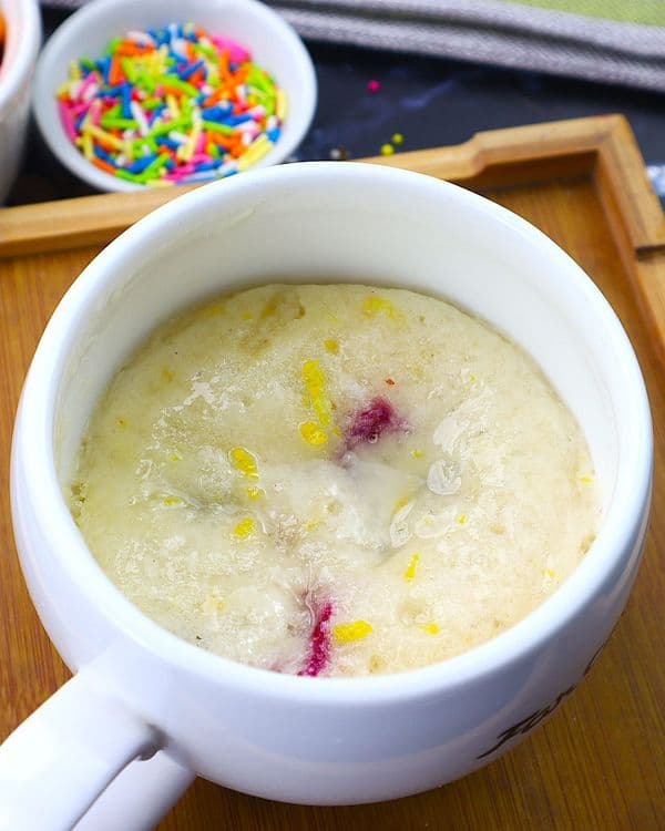 Lemon-Blueberry Mug Cake recipe