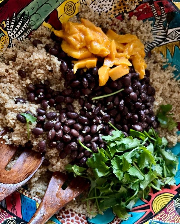 Quinoa, Black Bean, and Mango Salad  recipe