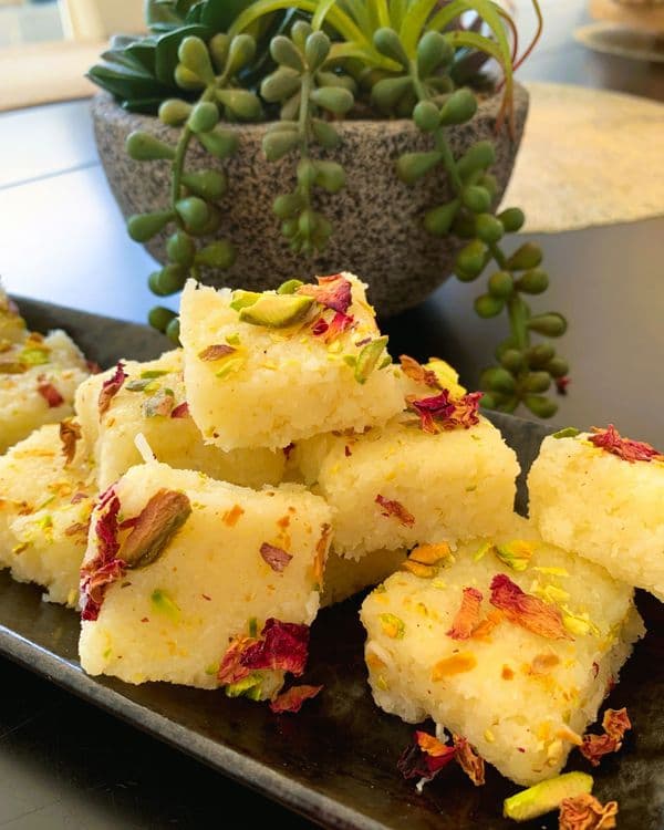 Easy Coconut Barfi (Indian Sweet) recipe