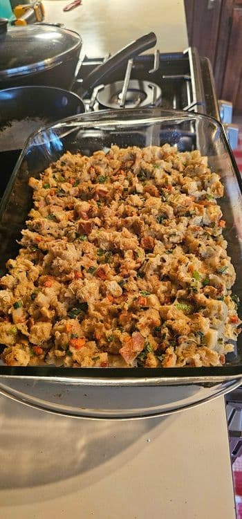 Low FODMAP Sourdough Bread Stuffing recipe